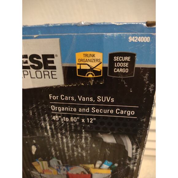 Reese Explore car van SUV trunk organizer hammock cargo storage net 60" x12" - Picture 2 of 3